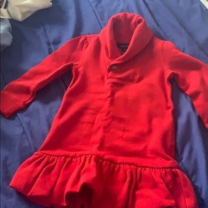 Polo sweater/dress red